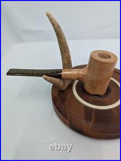 Nazca Lines Hummingbird Briar Poker Tobacco Smoking Pipe by Whitaker Werks