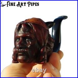 Obelix (Gérard Depardieu) Briar Wood Tobacco Pipe Bust M-936 by Oguz Simsek