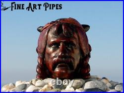 Obelix (Gérard Depardieu) Briar Wood Tobacco Pipe Bust M-936 by Oguz Simsek