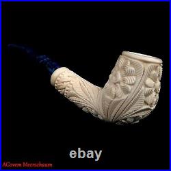 Ornament Block Meerschaum Pipe, AGovem Estate Pipes, Smoking Pipa Pfeife AGM-923