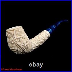 Ornament Block Meerschaum Pipe, AGovem Estate Pipes, Smoking Pipa Pfeife AGM-923