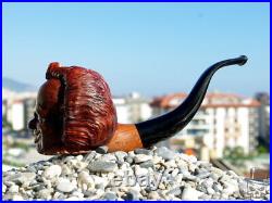 Pennywise the Dancing Clown Briar Wood Tobacco Smoking Pipe Bust by Oguz Simsek