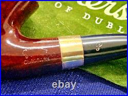 Peterson Claddagh B10 Pipe w Bag Smooth Briar. 925 Band Tobacco Smoking Vtg RARE