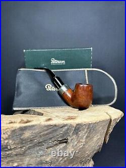 Peterson System Standard K&P 307 Bent Billiard Shaped Smooth Finish Smoking Pipe