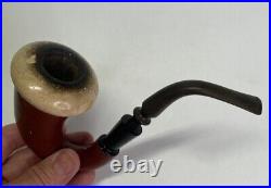 Pioneer Meerchaum Calabash Gourd Smoking Pipe