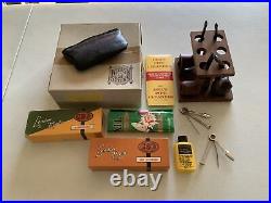 Pipe Tobacco Smoking Accessories Lot Case Cleaners Estate GBD Stand Collection