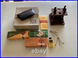 Pipe Tobacco Smoking Accessories Lot Case Cleaners Estate GBD Stand Collection