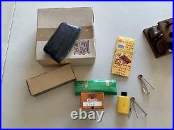 Pipe Tobacco Smoking Accessories Lot Case Cleaners Estate GBD Stand Collection