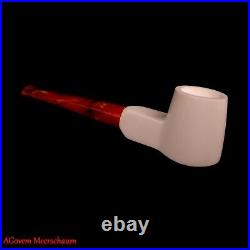 Poker Block Meerschaum Pipe, AGovem Meerschaum Smoking Pipe, Estate Pipe AGM-815