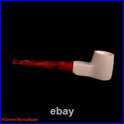 Poker Block Meerschaum Pipe, AGovem Meerschaum Smoking Pipe, Estate Pipe AGM-815