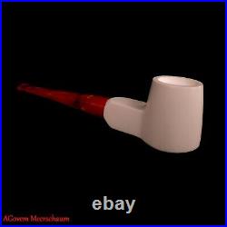 Poker Block Meerschaum Pipe, AGovem Meerschaum Smoking Pipe, Estate Pipe AGM-815