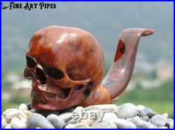 Quasimodo Skull Hunchback Notre-Dame Briar Wood Smoking Pipe by Oguz Simsek