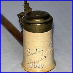 RARE Guter Trunk Macht Alte Jung stein smoking tobacco pipe collectable German