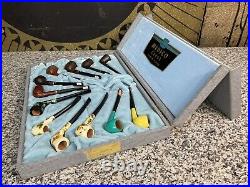 RARE Vintage Unused MIB Medico Rogue & Rebel Estate Pipe Salesman Set 12 Pipes