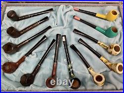 RARE Vintage Unused MIB Medico Rogue & Rebel Estate Pipe Salesman Set 12 Pipes