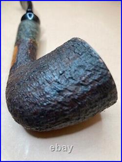 Randy Willey Handmade 2 Tone Tobacco Smoking Pipe W- Marble Mount -Nice Gift