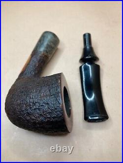 Randy Willey Handmade 2 Tone Tobacco Smoking Pipe W- Marble Mount -Nice Gift