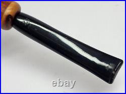 Rare MASTRO DE PAJA with Foot Pesaro OB Rusticated Hand Made Smoking Pipe with Box