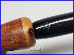 Rare MASTRO DE PAJA with Foot Pesaro OB Rusticated Hand Made Smoking Pipe with Box