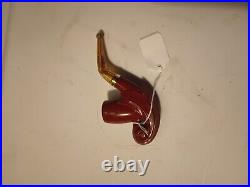 Rare Vintages Resin Tobacco Pipe With Amber Tone
