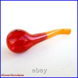 Red Apple Meerschaum Pipe, Carved Pipe, Tobacco Smoking Pipa, Estate Pipe, AGM756