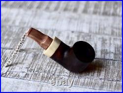 Revers Calabash Smoking Pipe Brown Color Horn Alex L Pipe