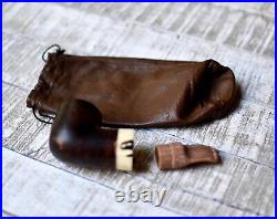 Revers Calabash Smoking Pipe Brown Color Horn Alex L Pipe