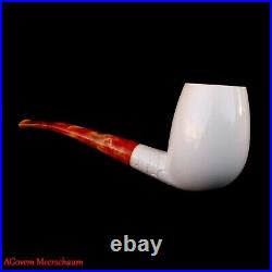 Rustik Billard Meerschaum Pipe, Estate Pipes, Smoking Pipe, Tobacco Pipa, AGM744