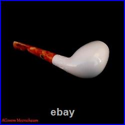 Rustik Billard Meerschaum Pipe, Estate Pipes, Smoking Pipe, Tobacco Pipa, AGM744