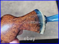 Sabina Partially Sandblasted Freehand with Mammoth Tobacco Smoking Pipe