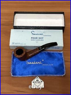 Sasieni, 4 Dot Ruff Root Light, Group 7, Rusticated Dublin, Vintage Estate Pipe