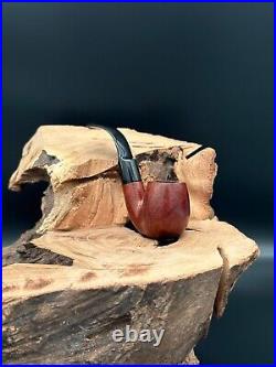 Savinelli De Luxe Milano 614 Smooth Finish Bent Billiard Shaped Smoking Pipe