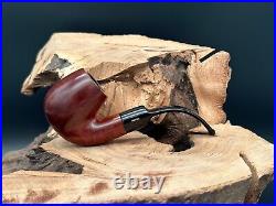 Savinelli De Luxe Milano 614 Smooth Finish Bent Billiard Shaped Smoking Pipe