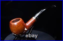Smoked ONCE BENT APPLE VINTAGE EHRLICH SELECT ESTATE PIPE 14K GOLD SOLID BAND