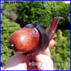 Snoopy Briar Wood Tobacco Smoking Pipe Bust M-249 by Oguz Simsek