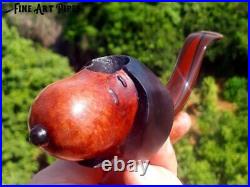 Snoopy Briar Wood Tobacco Smoking Pipe Bust M-249 by Oguz Simsek