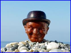 Stan Laurel Briar Wood Portrait Tobacco Smoking Pipe Bust Hollywood Oguz Simsek