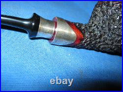 Stanwell 2001 Pipe Unsmoked Briar Estate Pipe Vintage 925 Sterling Silver Accent