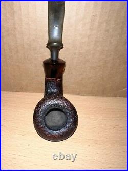 Stanwell 86 Half Sandblasted Finish Dublin Shaped Smoking Pipe With marble Stand