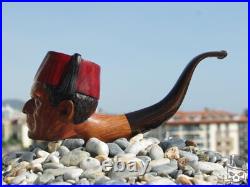 The Mummy Boris Kalkhoff Briar Wood Tobacco Smoking Pipe Bust by Oguz Simsek