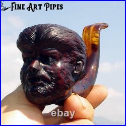 The Wolf Man (Lon Chaney Jr.) Briar Wood Tobacco Smoking Pipe M-816 Oguz Simsek