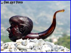 The Wolf Man (Lon Chaney Jr.) Briar Wood Tobacco Smoking Pipe M-816 Oguz Simsek