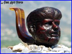 The Wolf Man (Lon Chaney Jr.) Briar Wood Tobacco Smoking Pipe M-816 Oguz Simsek