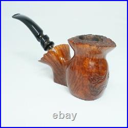 Tobak's Grecian Briar M. KALIK A Freehand Sitter Estate Tobacco Smoking Pipe