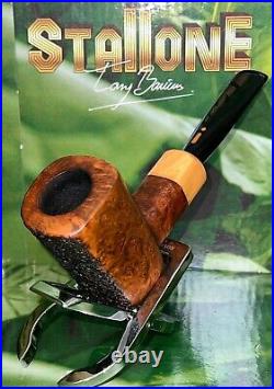 Tonino Jacono Bishop Grade Briar Paneled Somooth/rusticated Estate Smoking Pipe