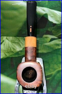 Tonino Jacono Bishop Grade Briar Paneled Somooth/rusticated Estate Smoking Pipe