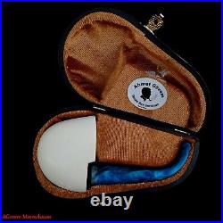 VEST POCKET Block Meerschaum Pipe, Smoking Tobacco Estate Pocket Pipe AGM-1367