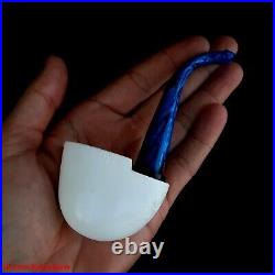 VEST POCKET Block Meerschaum Pipe, Smoking Tobacco Estate Pocket Pipe AGM-1367