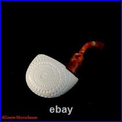 VEST POCKET Block Meerschaum Pipe, Smoking Tobacco Estate Pocket Pipe AGM-879