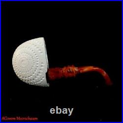 VEST POCKET Block Meerschaum Pipe, Smoking Tobacco Estate Pocket Pipe AGM-879